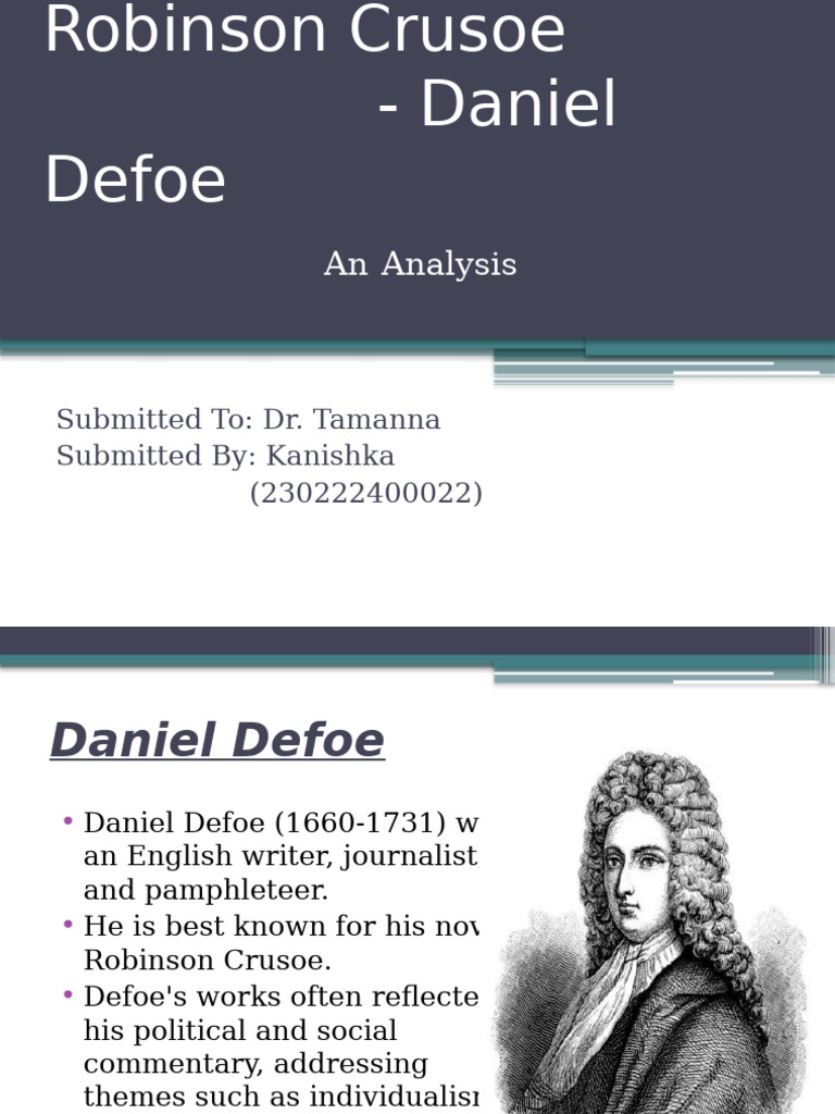 Defoe's Iconic Character: Crusoe | PDF
