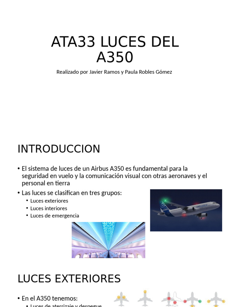Ata33 Luces Del A320 | PDF | Transporte | Aeronave