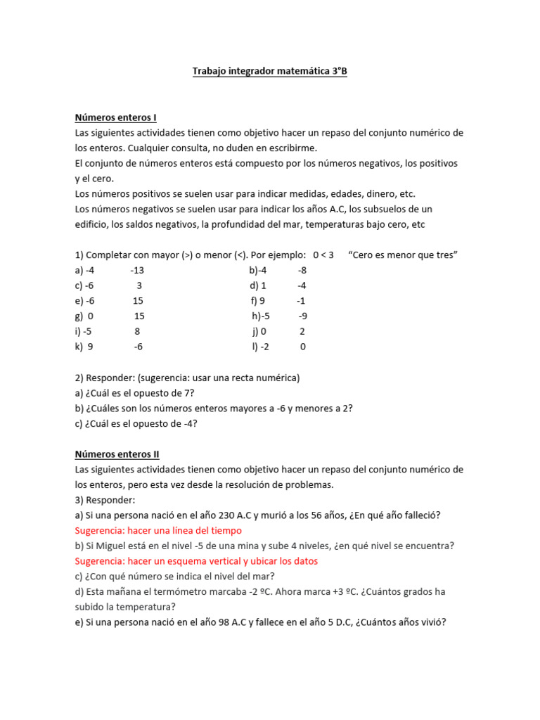7.-MTM 3°b | PDF | Entero | Matemáticas