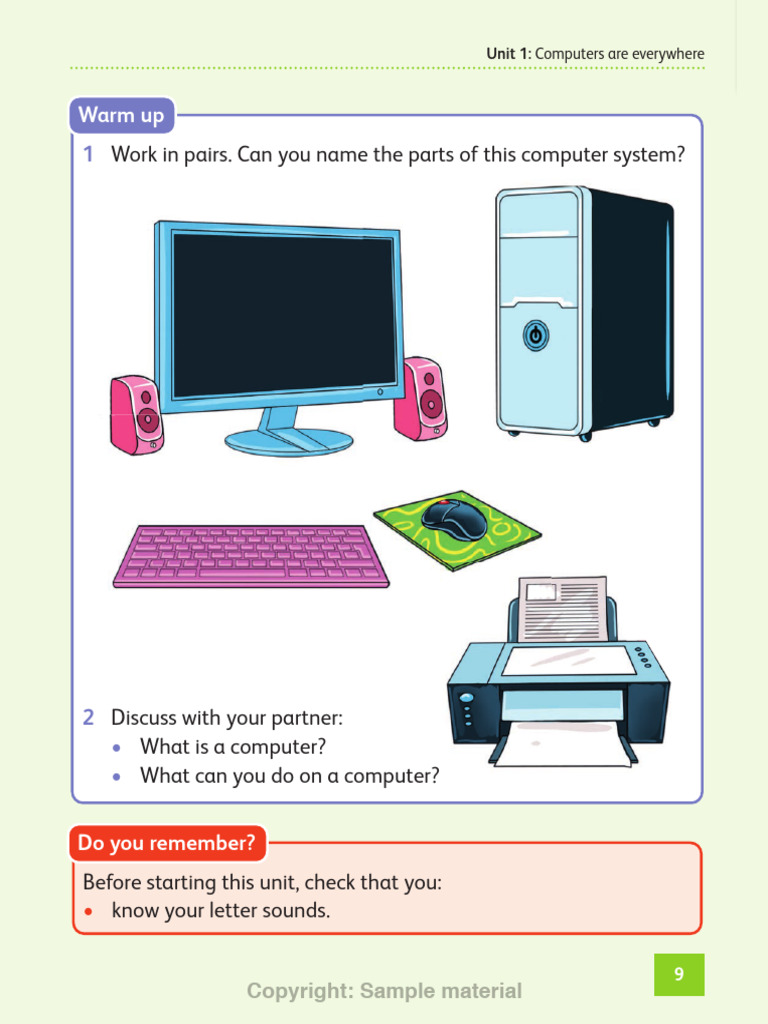 Cambridge Primary Computing Learner S Book Stage 1 Sample Pages ...