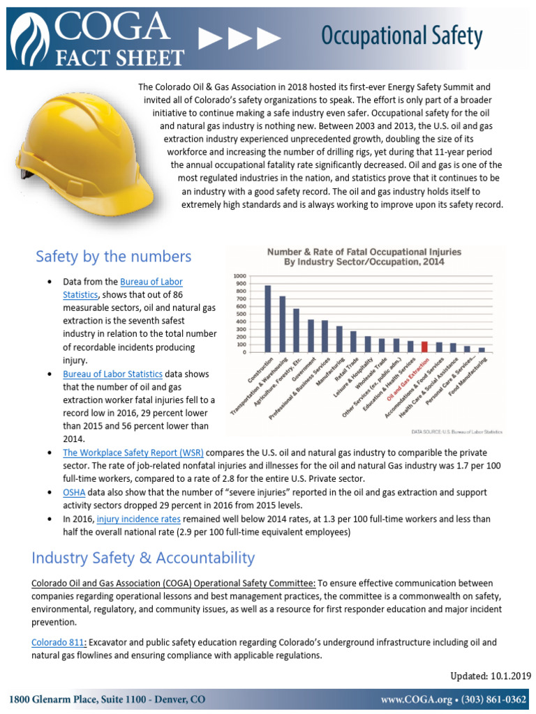 Colorado Oil & Gas Safety Initiatives | PDF | Occupational Safety And ...