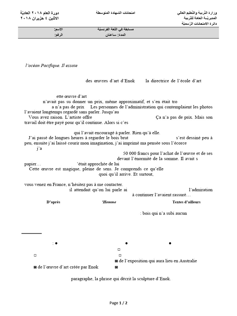 Sculpteur Enok : Art et Reconnaissance | PDF