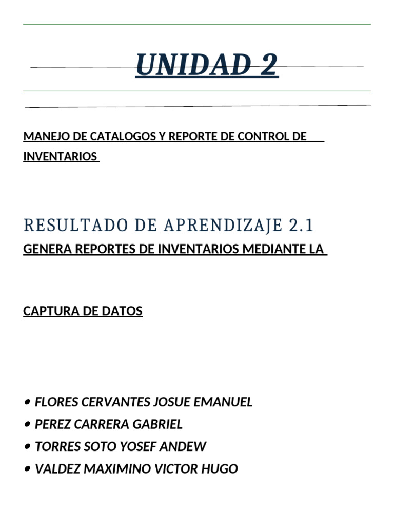 Unidad 2 | PDF | Cadena de suministro | Business