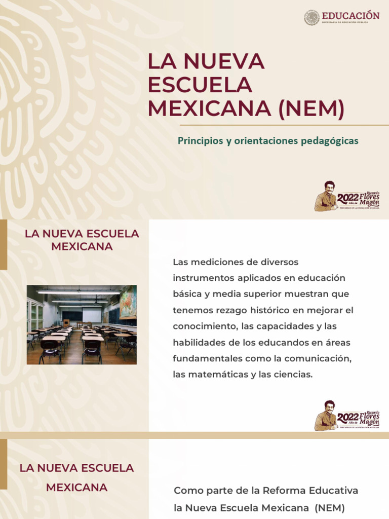 Principios de la Nueva Escuela Mexicana | PDF | Escuelas | Educación de ...