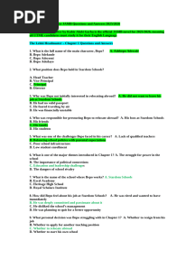 The Lekki Headmaster JAMB Questions and Answers 20