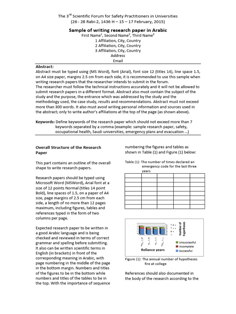 Research Paper Guidelines for Safety Forum | PDF | Methodology | Statistics