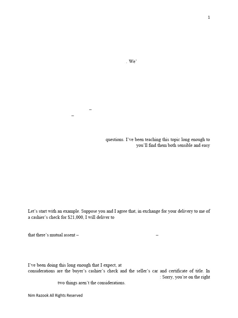 Understanding Contract Consideration | PDF | Consideration | Estoppel