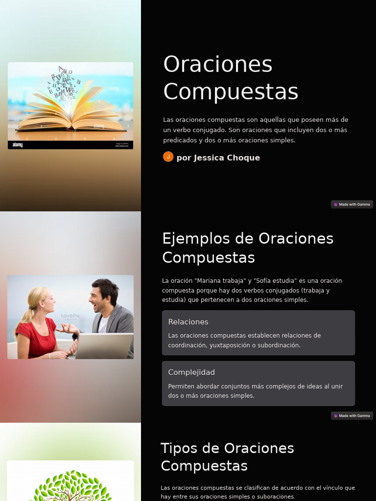 Tipos y Ejemplos de Oraciones Compuestas | PDF | Oración (Lingüística ...