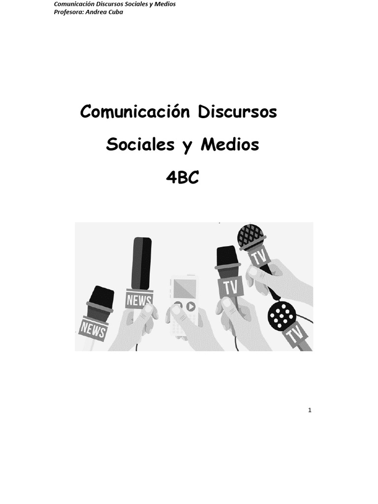 Discursos Sociales y Medios de Comunicación | PDF | Comunicación ...