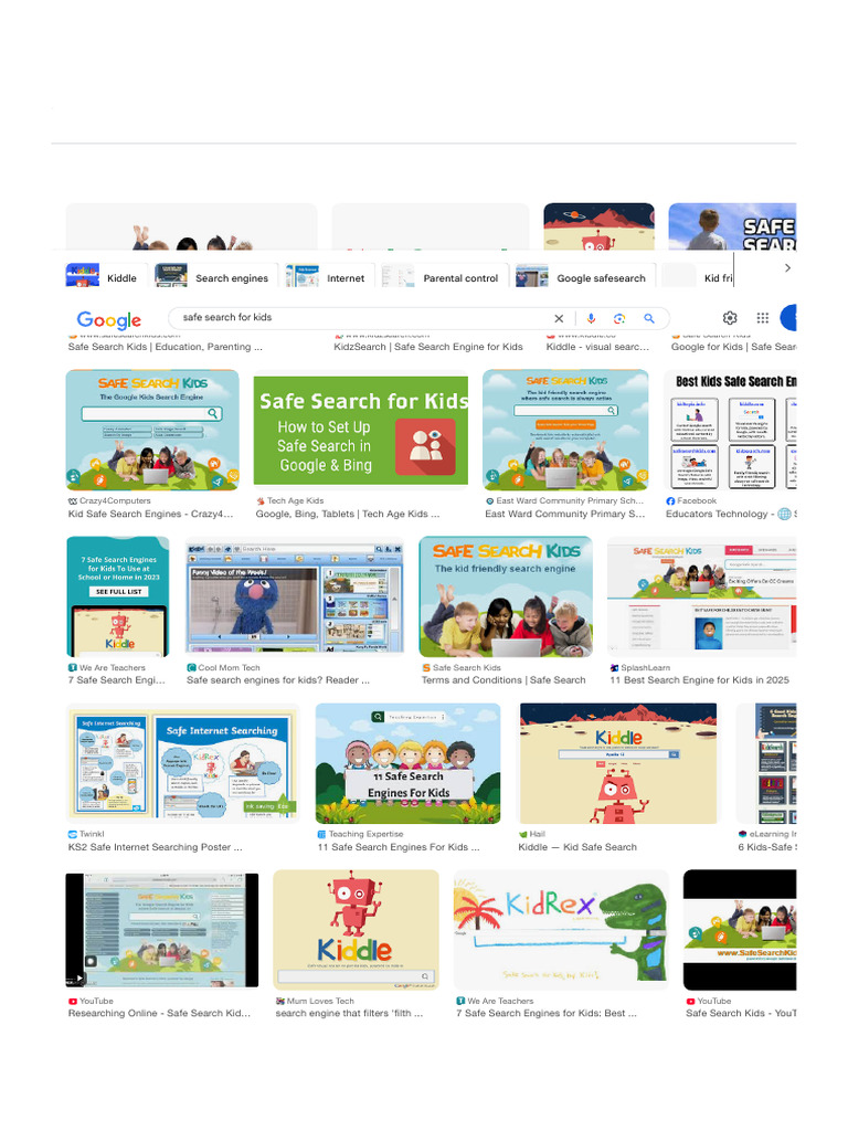 Safe Search Engines for Kids Guide | PDF | Internet | World Wide Web