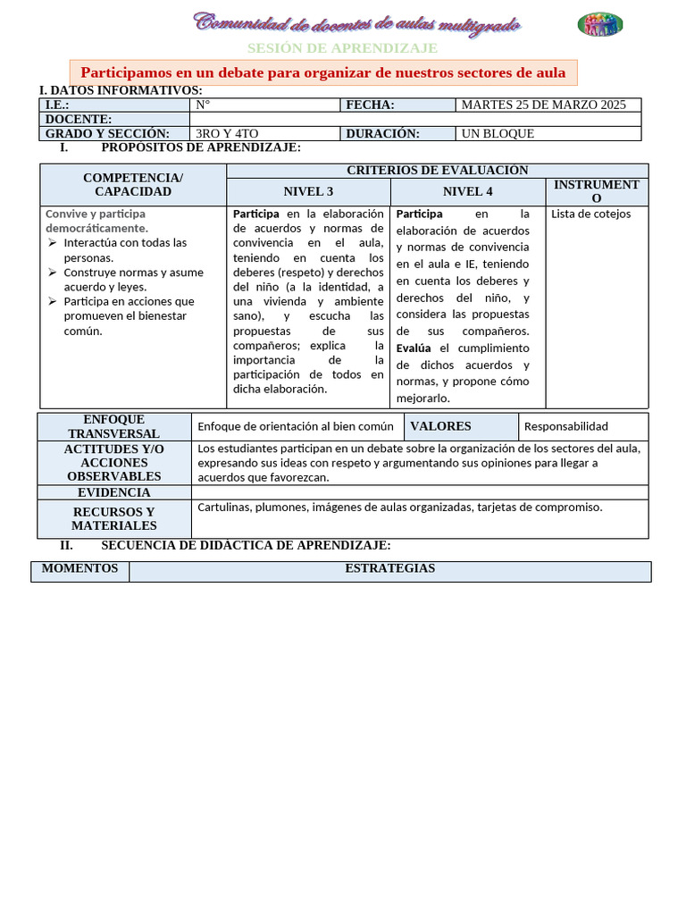 Normas de Convivencia en el Aula | PDF | Evaluación | Aprendizaje