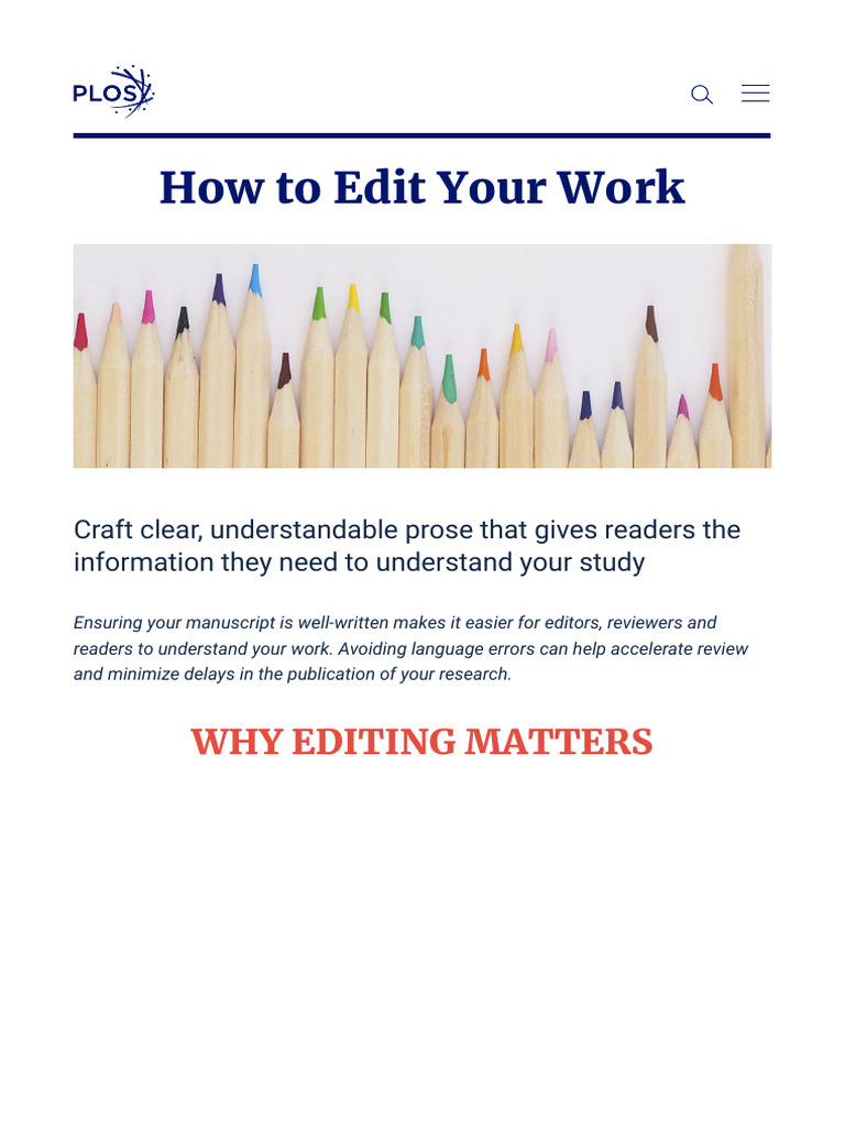 Essential Editing Tips for Manuscripts | PDF | Copy Editing | Proofreading