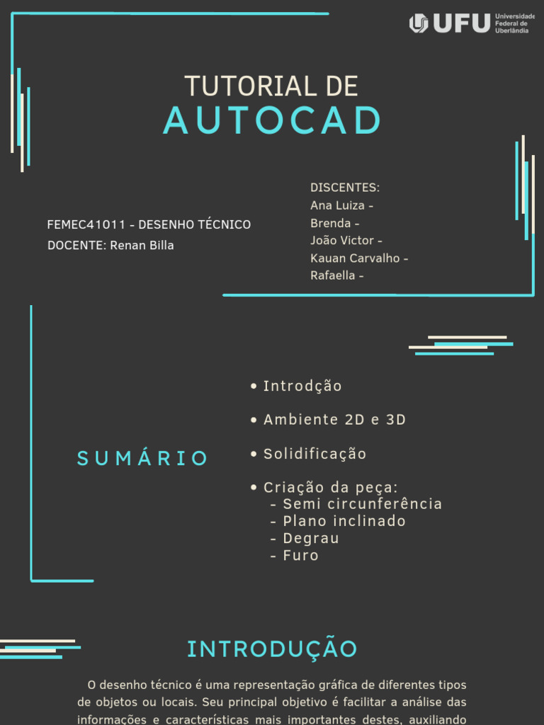 Tutorial AutoCad - 20250204 - 091937 - 0000 | PDF | Auto Cad | Desenho