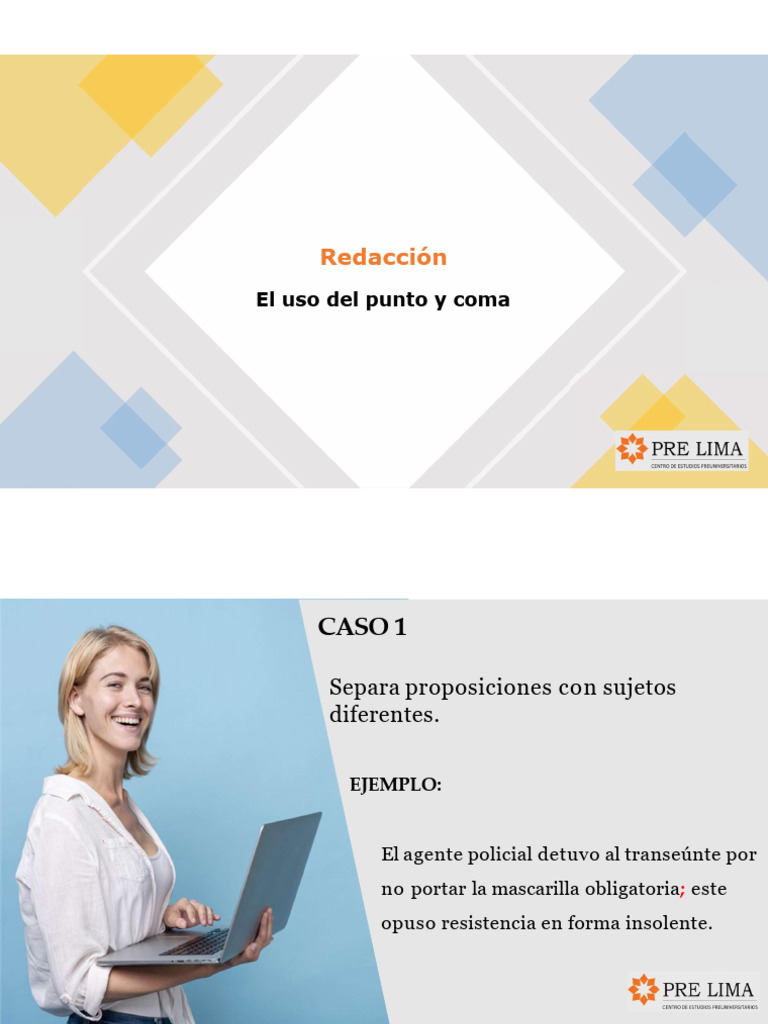 Uso correcto del punto y coma en redacción | PDF
