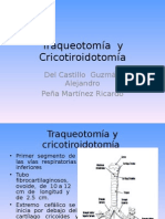 Traqueotomía y Cricotiroidotomía