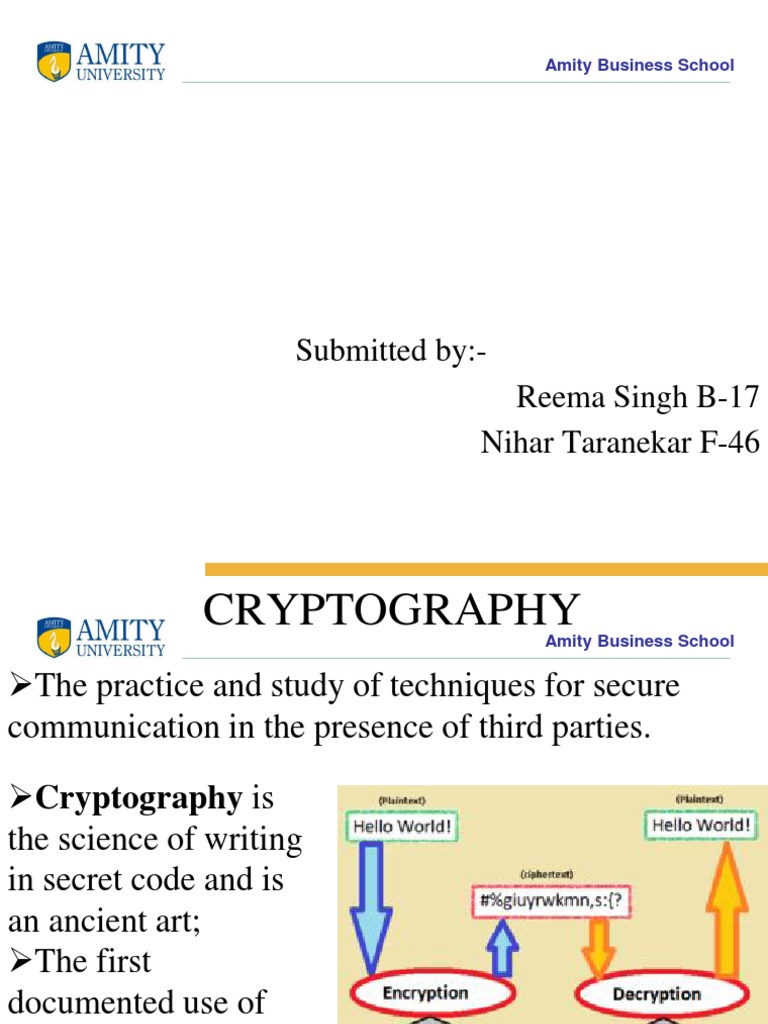 Overview of Cryptography Techniques | PDF