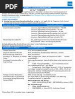 American Express Fees and Charges Overview | PDF | Credit Card | Fee