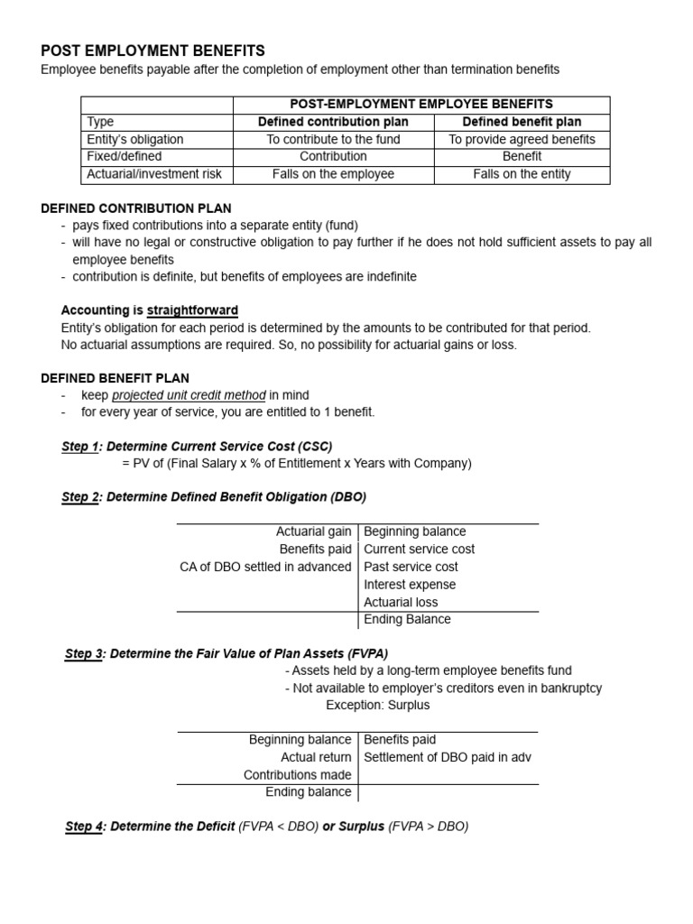 Projected Unit Credit Method Overview | PDF | Defined Benefit Pension ...