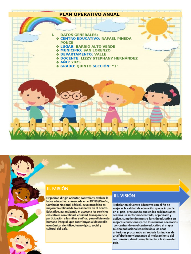 Plan Operativo Anual 2025 - CEB Rafael Pineda | PDF | Enseñando ...