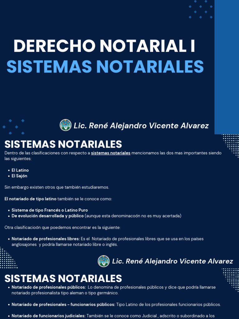Sistemas Notariales: Latino y Sajón | PDF