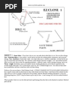 EZClone Recumbent Bicycle Plans