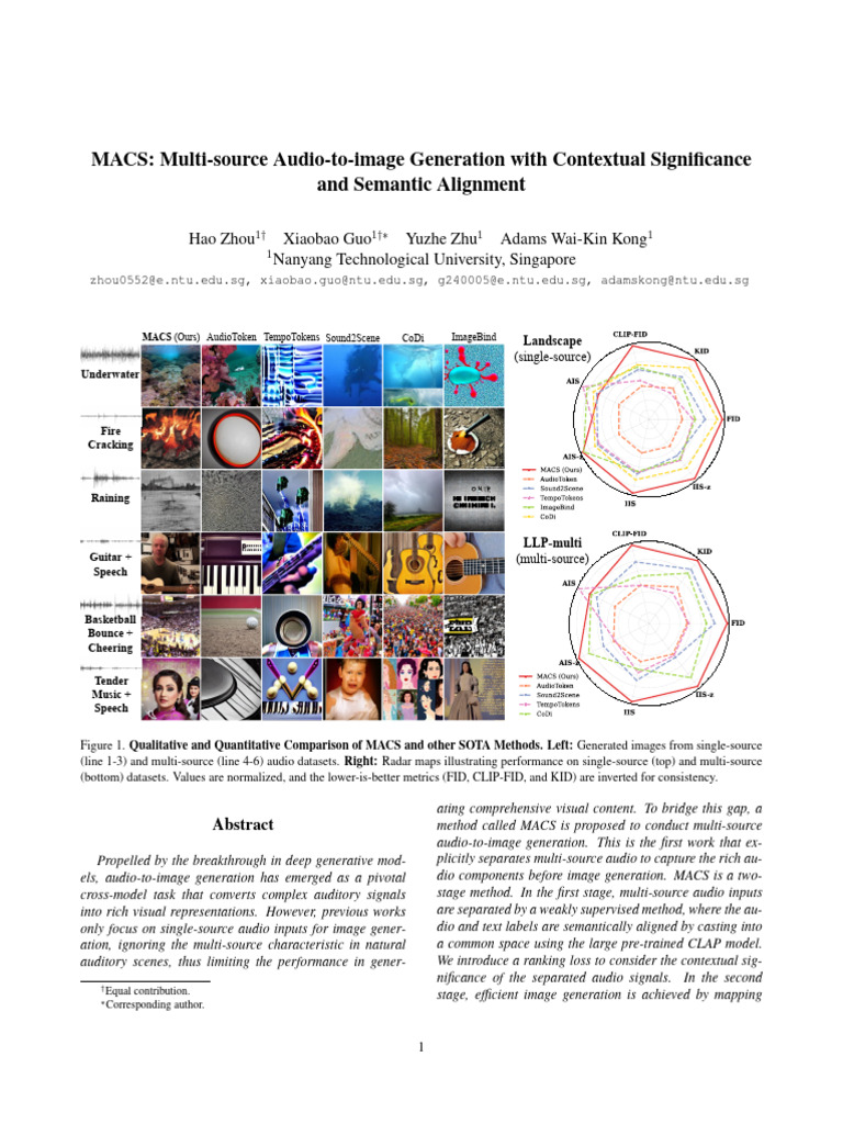 Multi-Source Audio-to-Image Generation | PDF