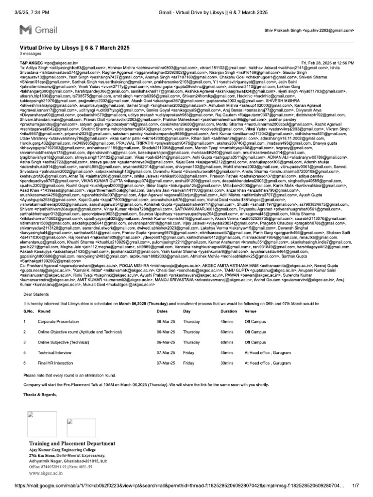 Libsys Recruitement | PDF