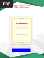 Webster's Korean Thesaurus Edition) William Shakespeare-A ...
