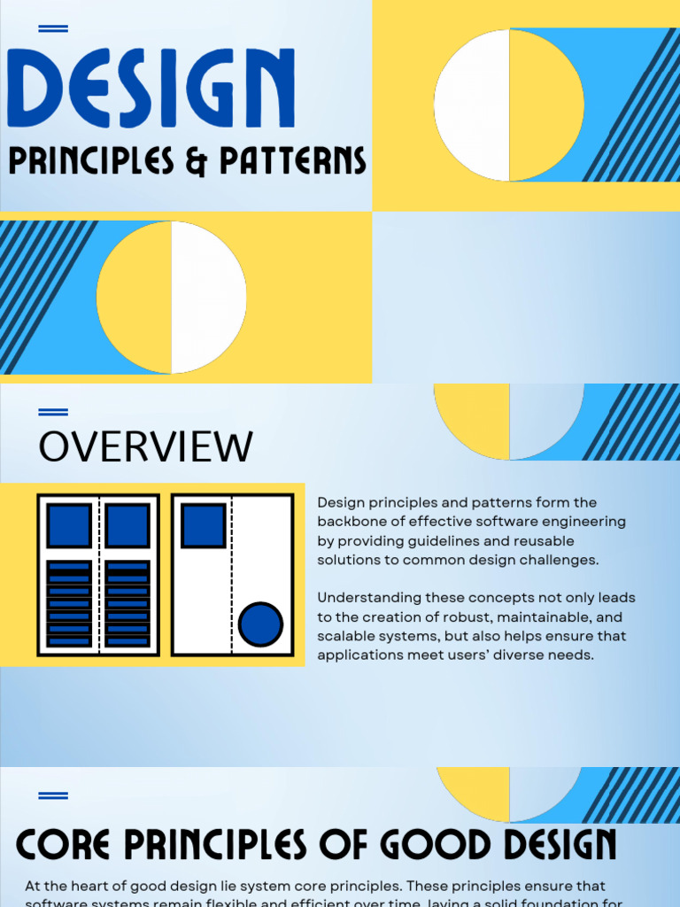 Design Principles and Patterns Overview | PDF | Systems Engineering ...