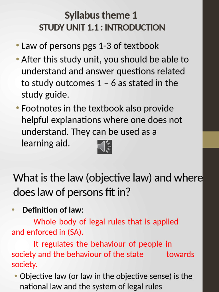 Law of Persons Chapter 1 | PDF | Common Law | Jurisprudence