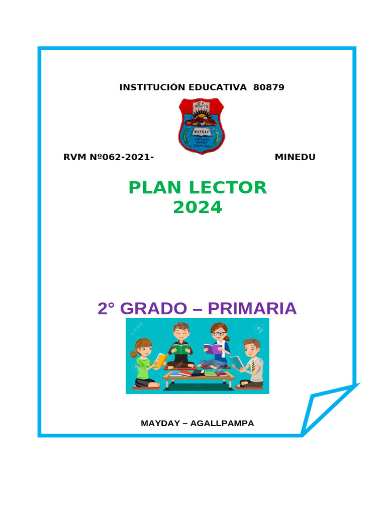 Plan Lector 2024 para Primaria 80879 | PDF | Evaluación | Enseñando