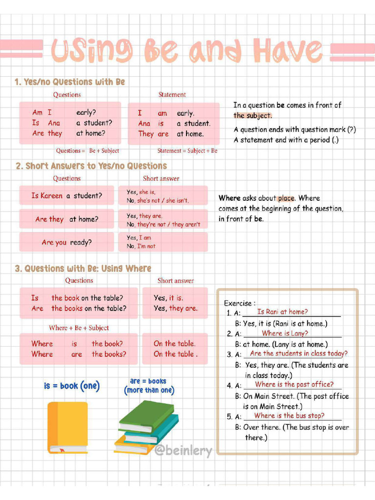 Using Be and Have | PDF