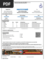 IRCTC E-Ticket Sample Format | PDF | Identity Document | Transport