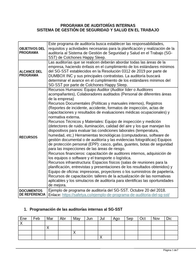 15!27!21 - Programa y Plan de Auditoria | PDF | Auditoría | Contralor