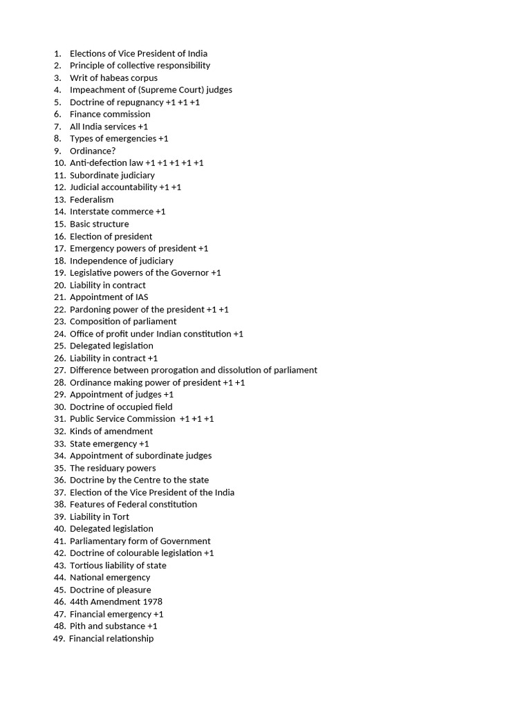 Key Constitutional Concepts in India | PDF | Supreme Court Of India ...