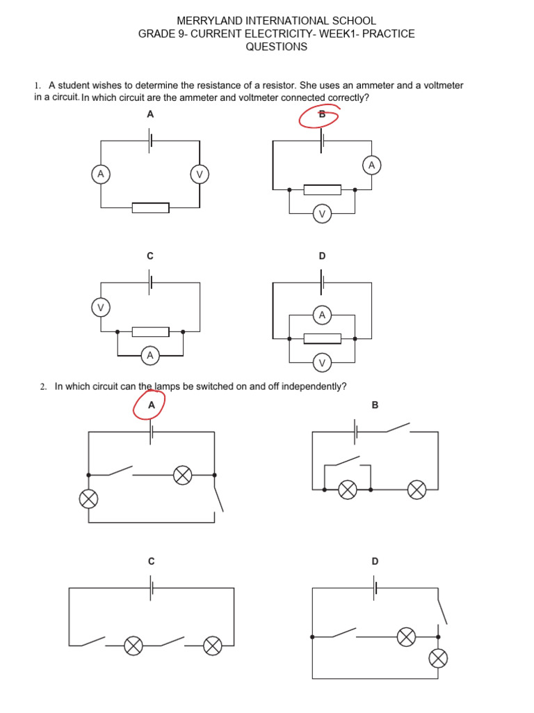 Understanding Switches in Circuits | PDF | Voltage | Electric Current