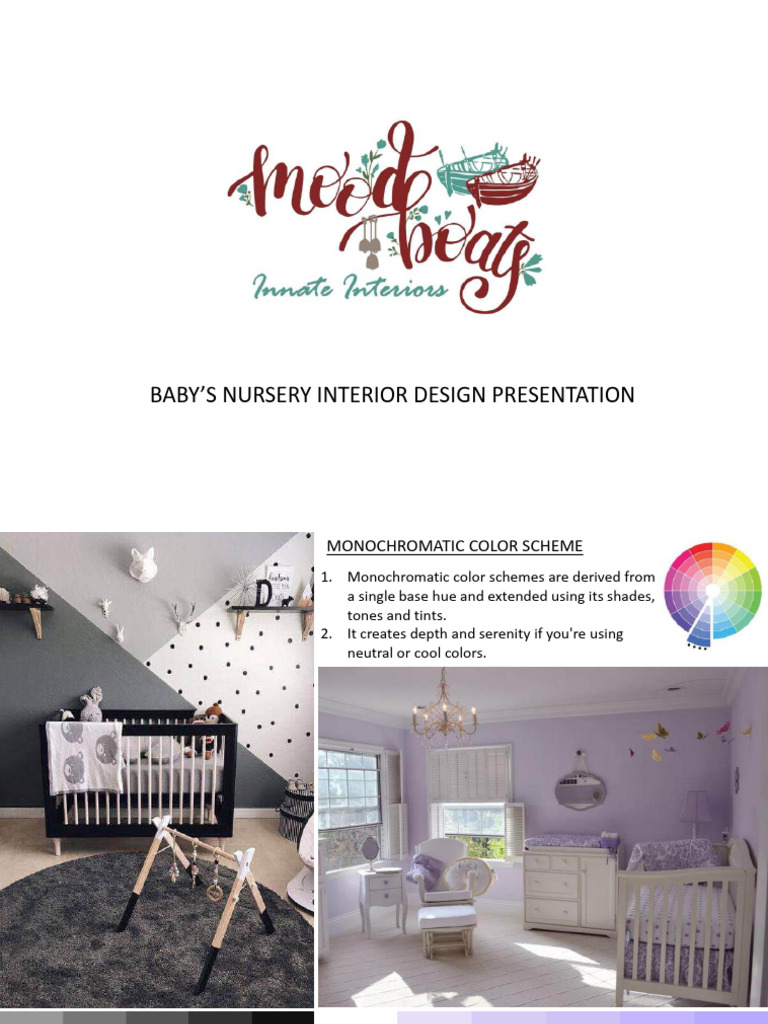 Babys Nursery Interior Design Presentation Author Moodbboats | PDF ...