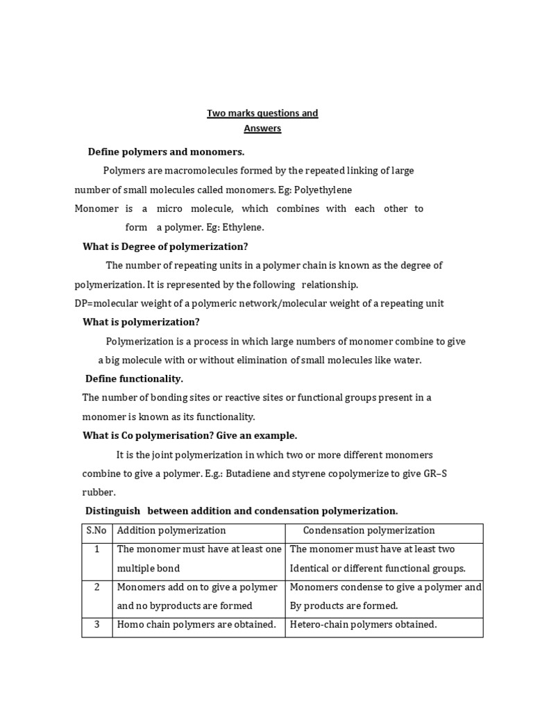 Key Concepts in Polymer Chemistry | PDF | Polymers | Polymerization