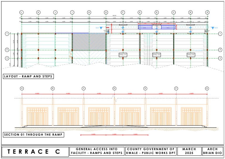 STADIUM TERRACE C - Access Layout - Ramps and Steps | PDF