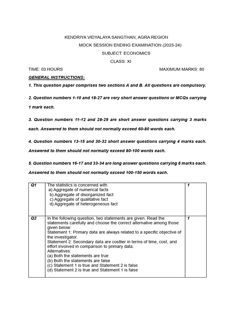Session Ending (Question Paper) | PDF | Utility | Economic Equilibrium