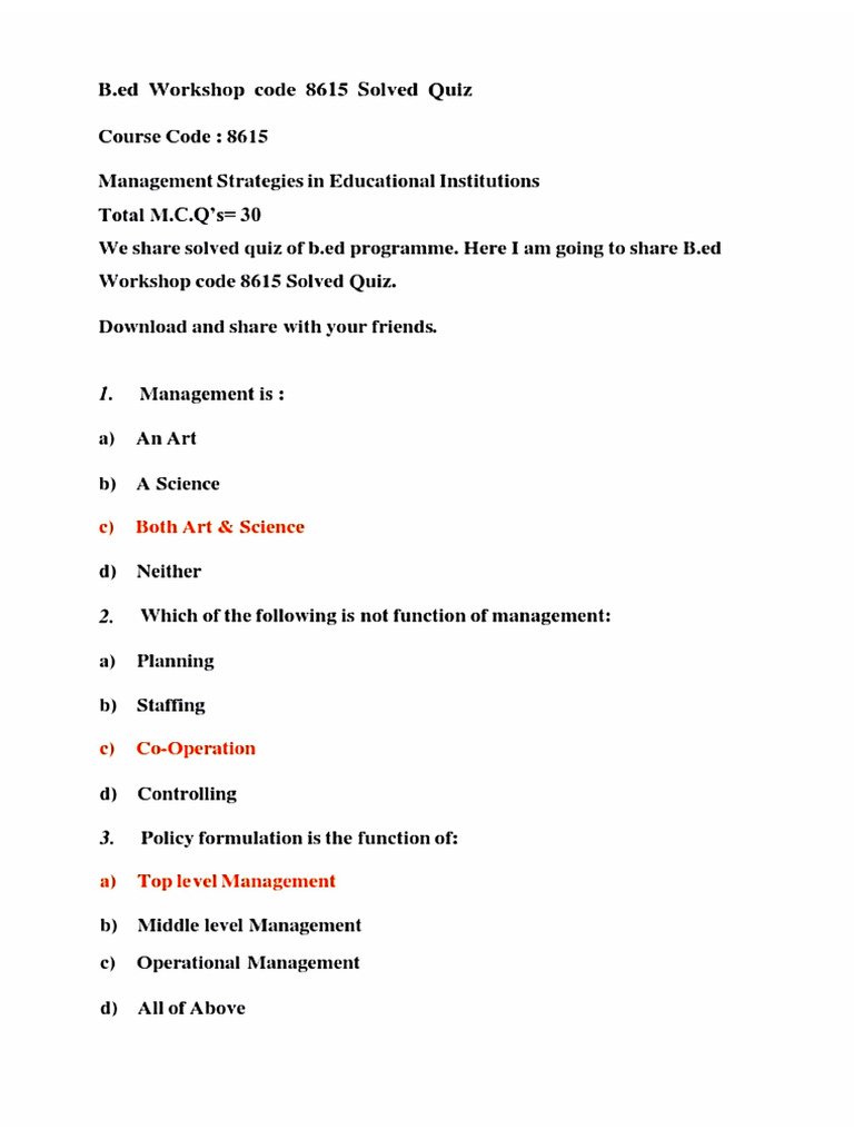 8615 Quiz File | PDF