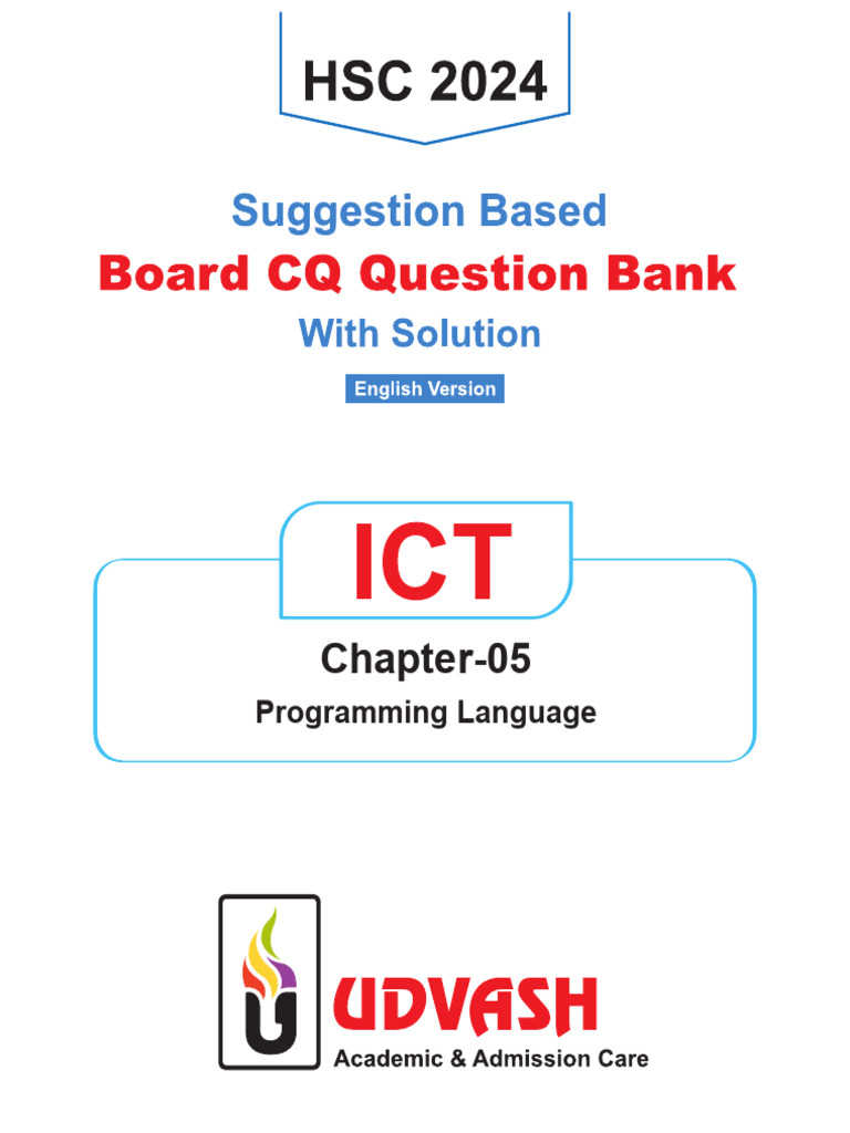 Ict Chapter 5 | PDF | Computer Program | Programming