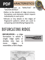 Fingerprint Ridge Characteristics Explained | PDF | Fingerprint ...