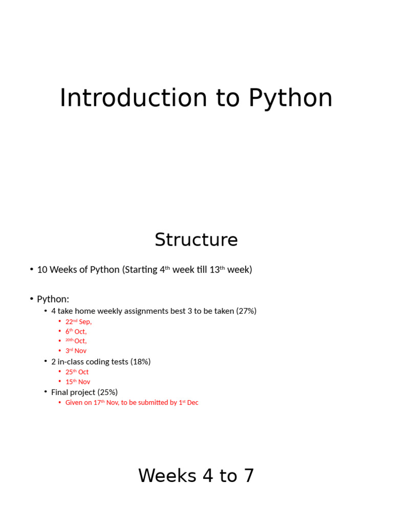 Python Basics: Key Concepts and Syntax | PDF | Control Flow | Python ...