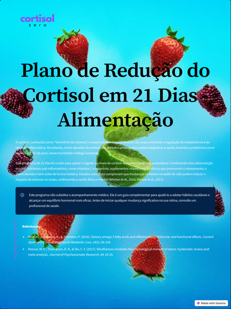 Plano de Reducao Do Cortisol em 21 Dias Plano de Reducao Do Cortisol em ...