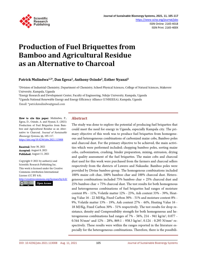 Jsbs 2021081015172925 | PDF | Charcoal | Fuels