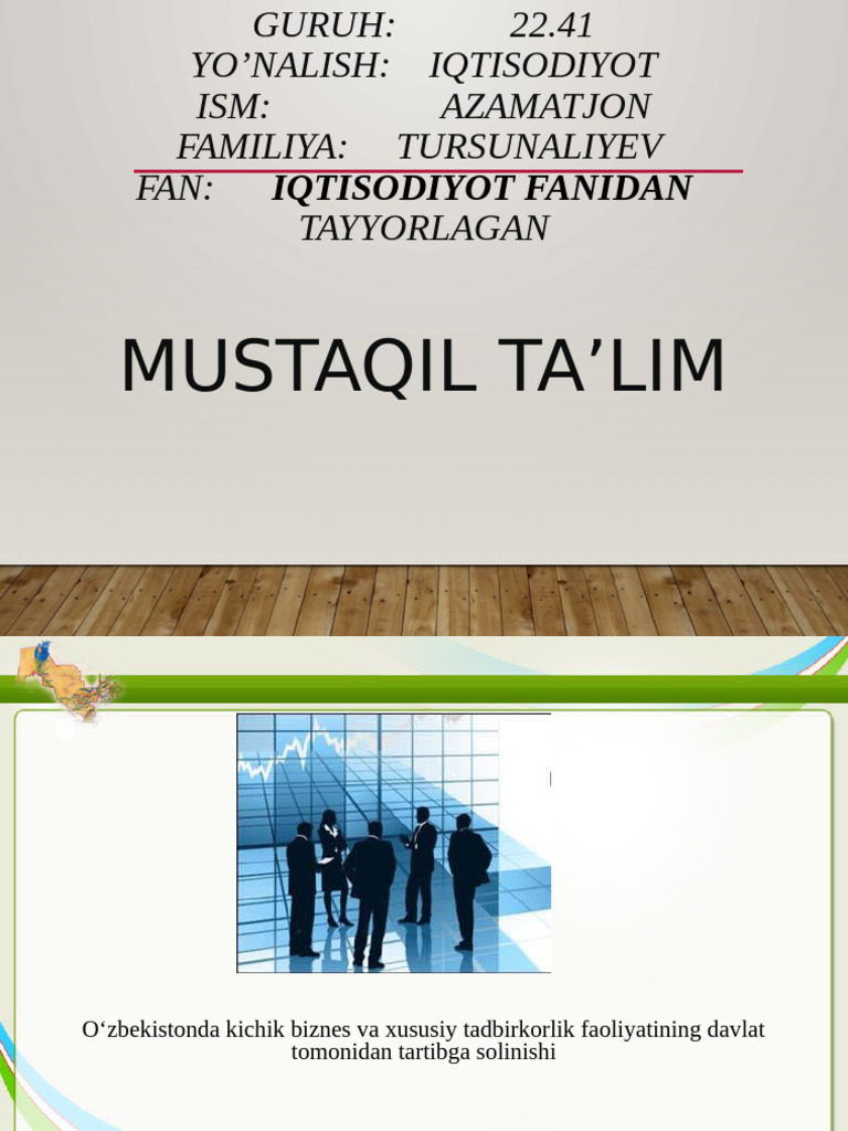 TAQDIMOT | PDF