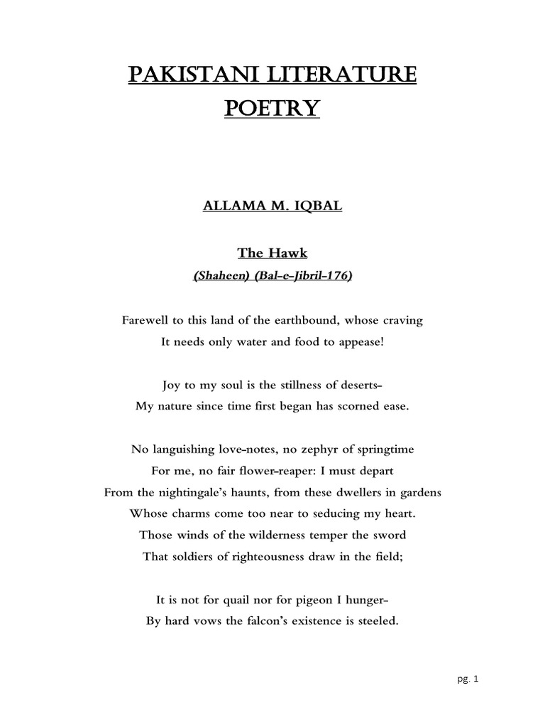 Allama Iqbal's Poetry Analysis | PDF