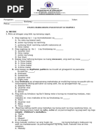 GRADE 2 Week 4 Summative Test | PDF