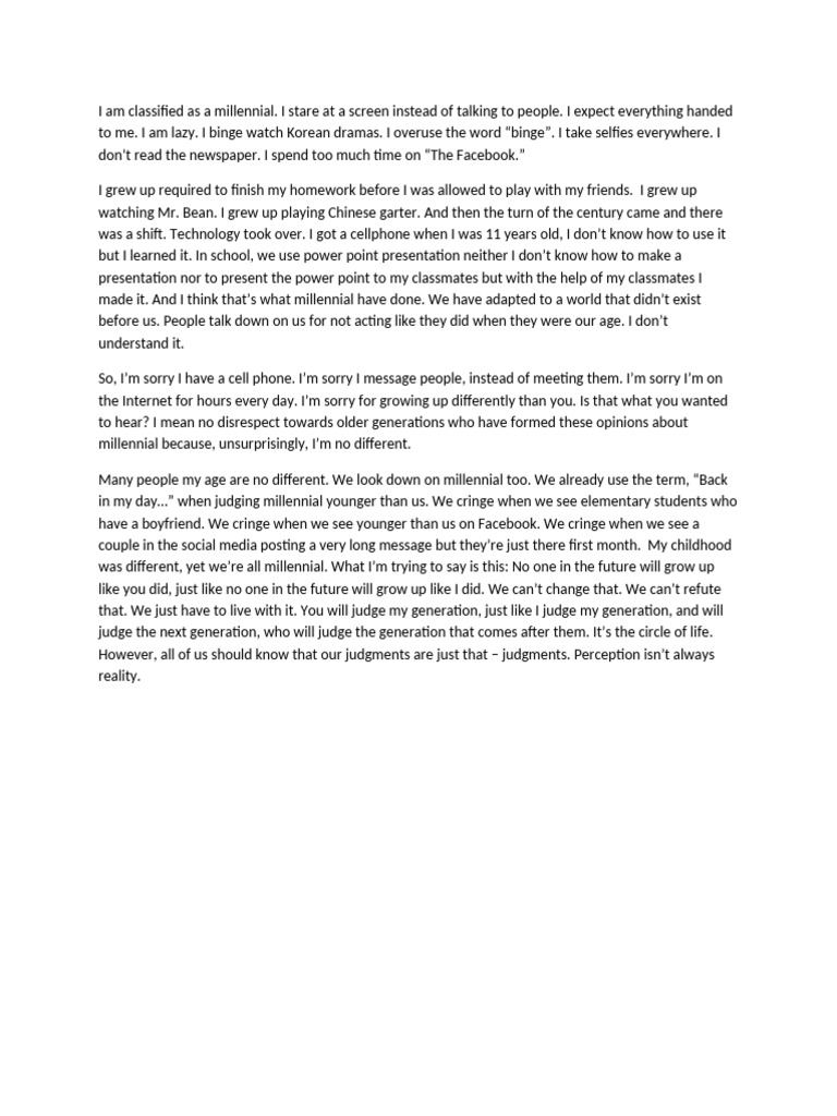 Understanding Millennial Identity | PDF